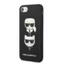 Karl Lagerfeld Saffiano iPhone Deksel med Choupette Motif - Svart