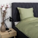 Nordstrand Home Bambus putetrekk 60x63 cm   100% bambus   olivengrønt satinvevd