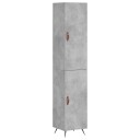 vidaXL Highboard betonggrå 34,5x34x180 cm konstruert tre 8720845481872