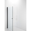Contura Shower Space dusjdør, 67 cm, klart glass, sort profil black/clear 70x200 cm (+/-1 cm width adjustment)