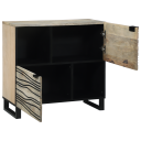  Serviesskap Hvit 80 x 33 x 75 cm heltre mango