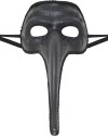Svart Venetiansk Maske med Glitter