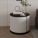 Torven Sett med sidebord 43x47x43 cm - Svart