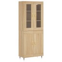  Highboard sonoma eik 69,5x34x180 cm konstruert tre