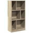  Bokhylle sonoma eik 57x28,5x107,5 cm konstruert tre