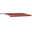 vidaXL Manuell markiseramme med LEDs 4,5 × 3,5 m