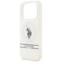 US Polo DH & Stripe MagSafe deksel for iPhone 17 Pro Hvit