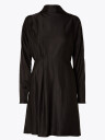 Selected Femme Alana Long Sleeve Short Satin Dress Sort 36