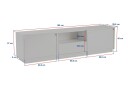 Gulliver Tv-benk 160x30 cm - Travertin