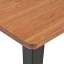 vidaXL Barbord svart 60x60x108 cm heltre furu stål