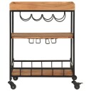  Bartralle 60x40x80 cm heltre akasie og jern 372753