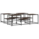  Salongbord røkt eik 121x121x40 cm konstruert tre 8721012341234