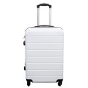 Borg Living Koffert - hardcase koffert - Str. Medium - Hvit - Praktisk reisekoffert