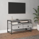 vidaXL Skoskap grå sonoma 100x35x55 cm konstruert tre