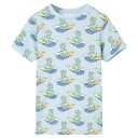  Barnepyjamas med korte ermer lyseblå 104