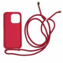 Mobile Origin Cover t/iPhone 15 Pro (m/ledning) Kirsebærrød