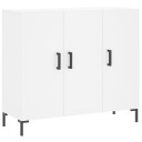 vidaXL Skjenk hvit 90x34x80 cm konstruert tre