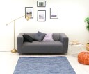 Filleryer   Slite blå Størrelse: 60 x 110 cm