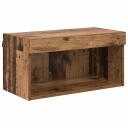  TV skap Veggmontert Gamle tre 60 x 30 x 30 cm Konstruert tre