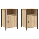  Nattbord 2 stk sonoma eik 40x42x60 cm konstruert tre
