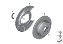 BMW Originaldeler Bremseskive bak ventilert Original 34216886479
