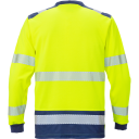 Fristads T-Shirt Långärmad 7724 Thv, Klass 3 Varsel Gul/marinblå 4xl
