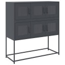  Skjenk antrasitt 100,5x39x107 cm kaldvalset stål 8721158372581