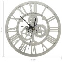 vidaXL Veggklokke sølv 30 cm akryl