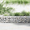 vidaXL Gabion med topp og bunndekke galvanisert stål 300x30x50 cm