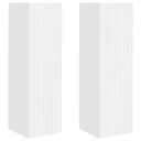  TV Veggskap 2 pcs Hvit 30 x 31 x 100 cm Konstruert tre