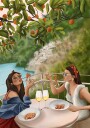 Tasting the Amalfi Breeze Poster Plakat / 50x70cm