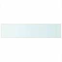 vidaXL Hyllepaneler 2 stk klart glass 110x25 cm