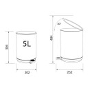 Sealskin Mind 5L Pedalbøtte Mørk Grønn