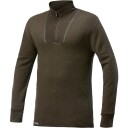 Woolpower Zip Turtleneck 400 Grønn XS Man