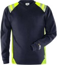 Fristads T-Shirt Flam  7360 Tfl Marinblå/varsel Gul 4xl