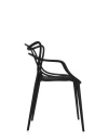 Kartell - Masters Chair 5866 Black 4-Pack Spisestoler Philippe Starck Svart Plast