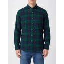 Polo Ralph Lauren Custom Fit Tattersall Oxford Shirt   Navy   M