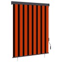 vidaXL Utendørs rullegardin 140x250 cm oransje og brun