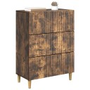 vidaXL Skuffeskap Røkt Eik 66 x 34,5 x 90 cm Konstruert tre