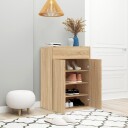 vidaXL Skoskap sonoma eik 60x35x84 cm sponplate