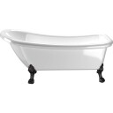 Bathlife Badekar Ideal Hvit/Sort 153x67cm
