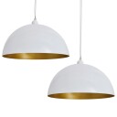 Taklampe i hvit - 2stk