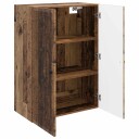 vidaXL Vegghengt skap Gammelt tre 66 x 34,5 x 90 cm Konstruert tre