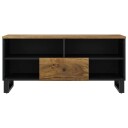 vidaXL TV-benk 100x33x46 cm heltre mango og konstruert tre