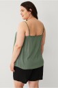 Zizzi   Topp eRose S/L   Grønn