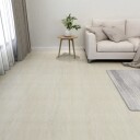 Selvklebende gulvplanker 55 stk PVC 5,11 m² kremhvit