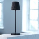 LumenLight Lucca oppladbar bordlampe sort