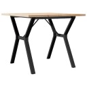  Spisebord Y-ramme 90x90x75,5 cm heltre furu og støpejern 3282784