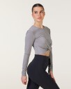 LEVITY Studio Twist Long Sleeve Grey Dove - M