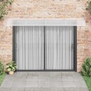 vidaXL Skjermtak grå og gjennomsiktig 350x80 cm polykarbonat